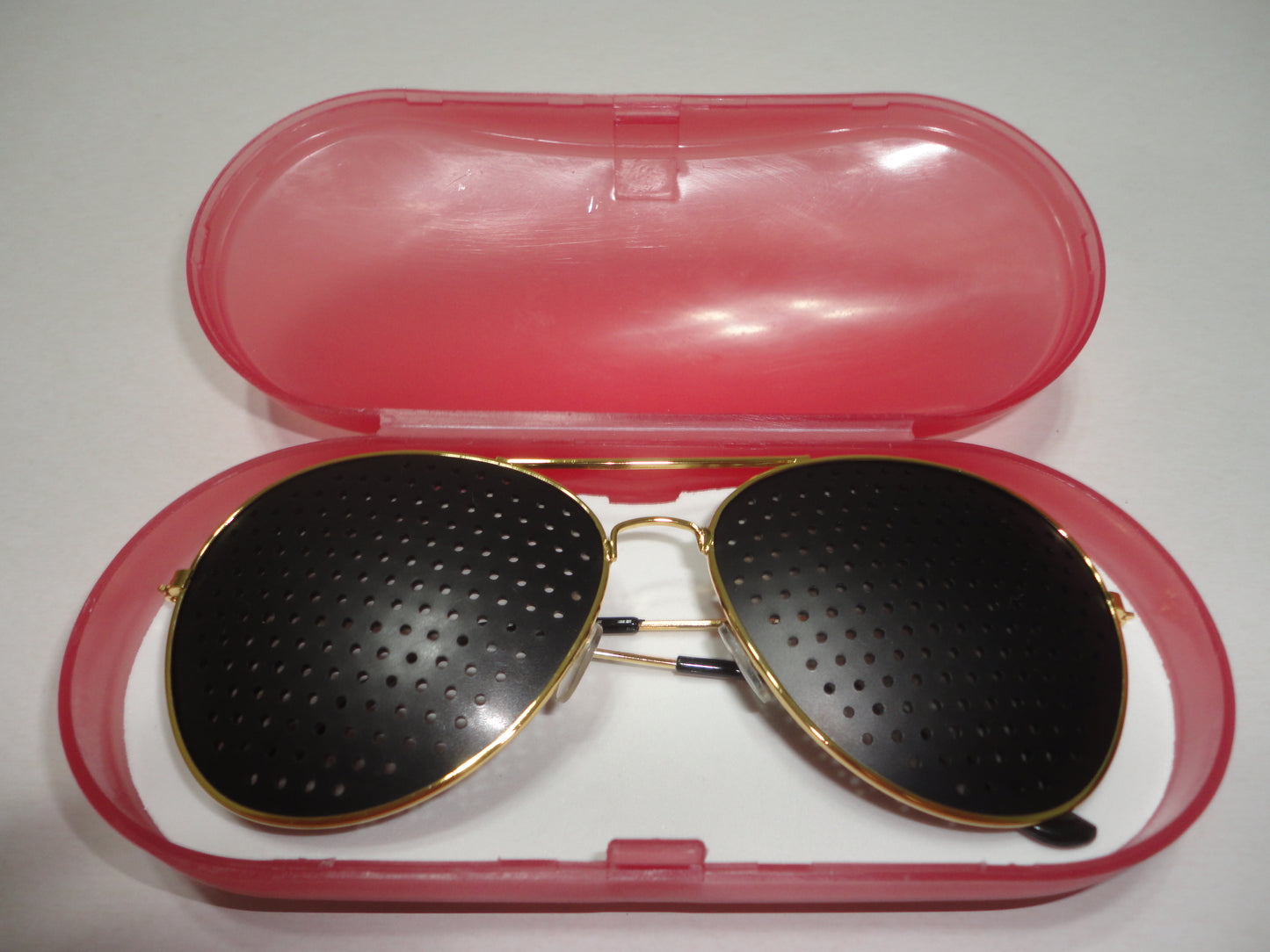 Golden Pinhole Glasses